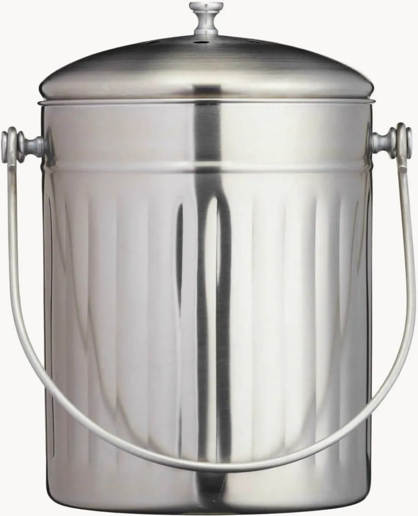 Roestvrijstalen compostcontainer Nina met geurfilter