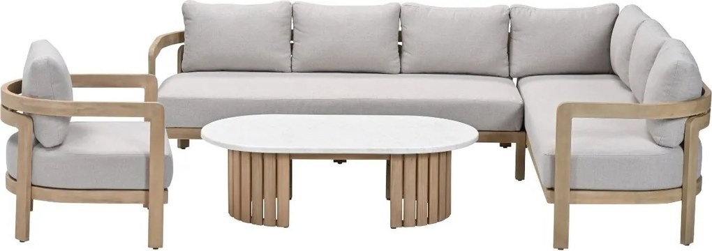 Garden Impressions Sirocco loungeset 4-delig rechts - acacia white wash