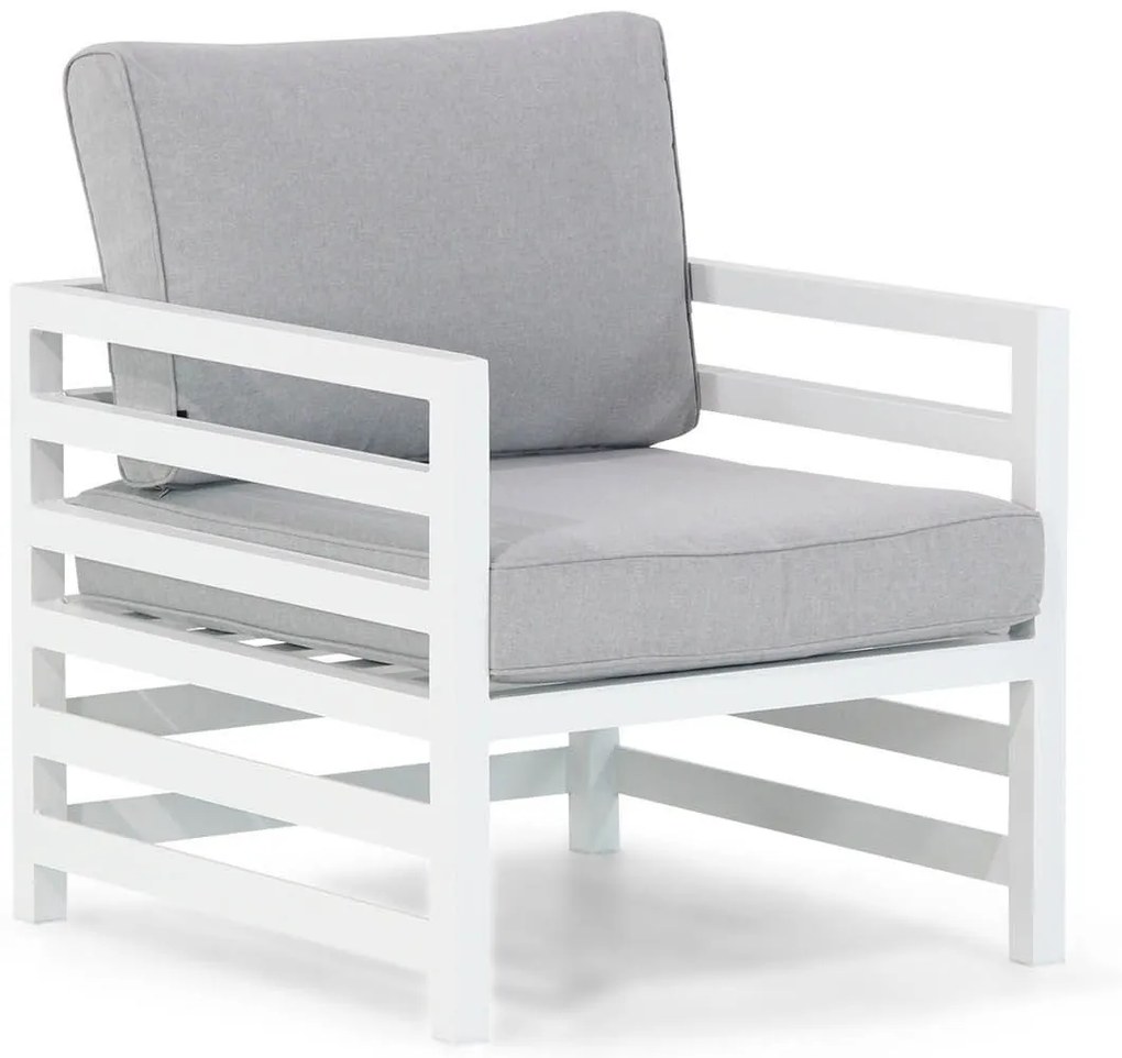 Hoek loungeset 6 personen Aluminium Wit  Domani Furniture Linde