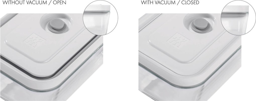 ZWILLING Fresh & Save Vacuümdoos M, Glas, Grijs - Fresh & Save - ZWILLING