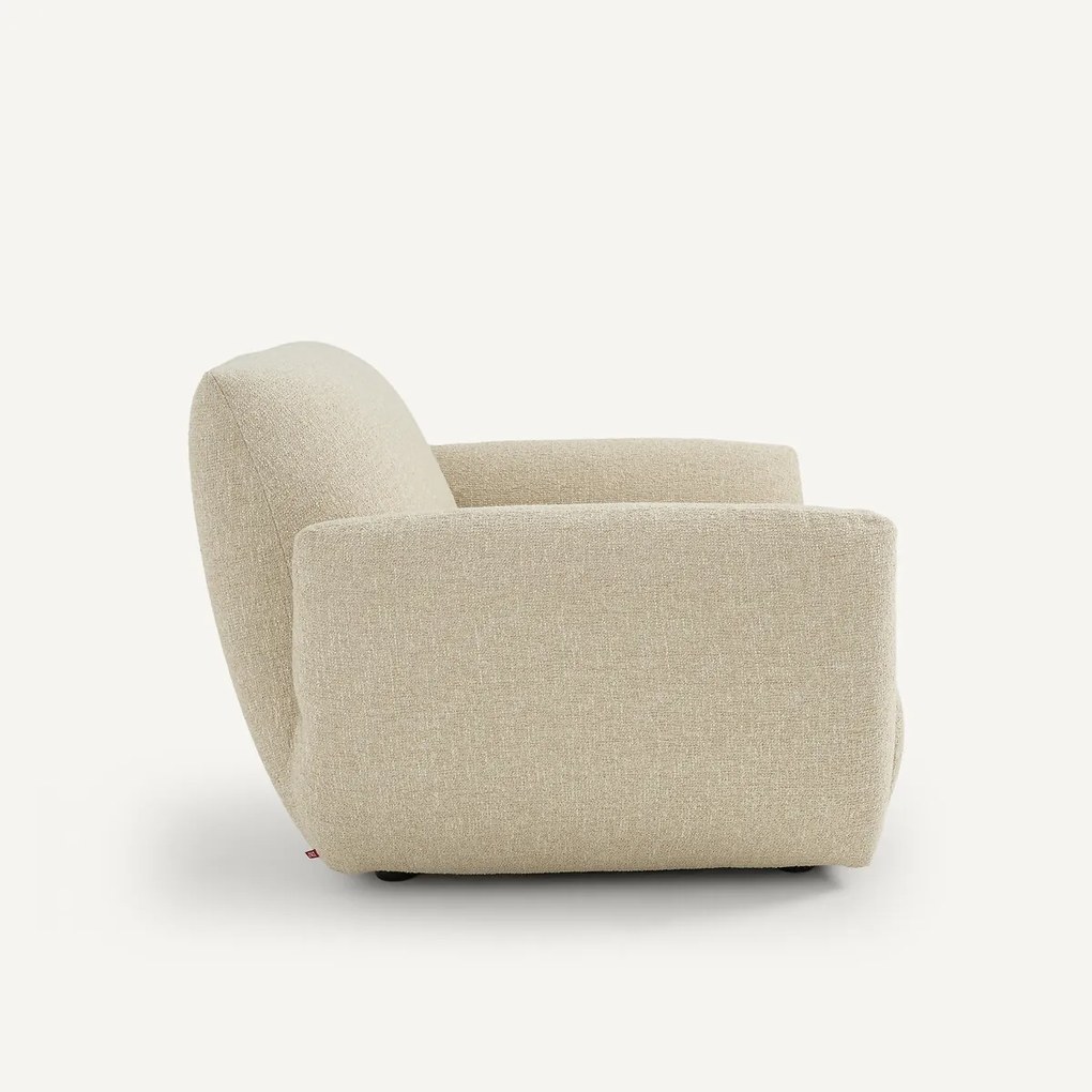 Fauteuil in bouclé stof, Spogano