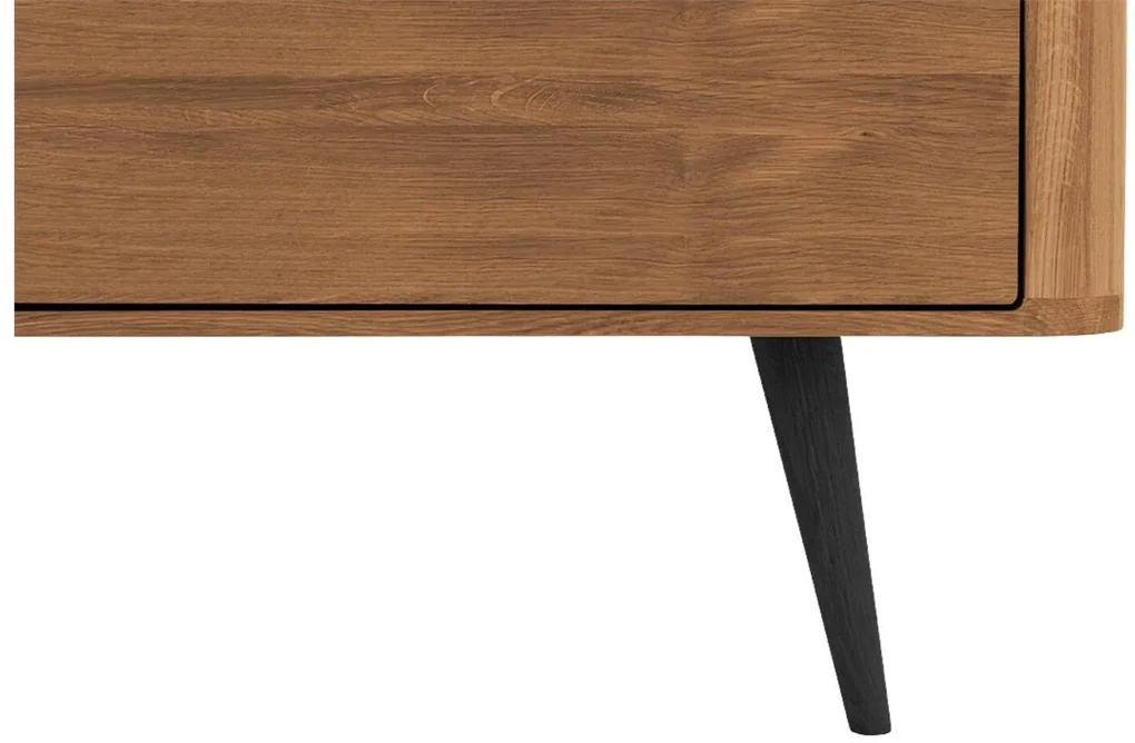 Goossens Tv Dressoir Bjarte, 2 deuren 1 lade 1 open vak 42 cm diep 180 cm breed