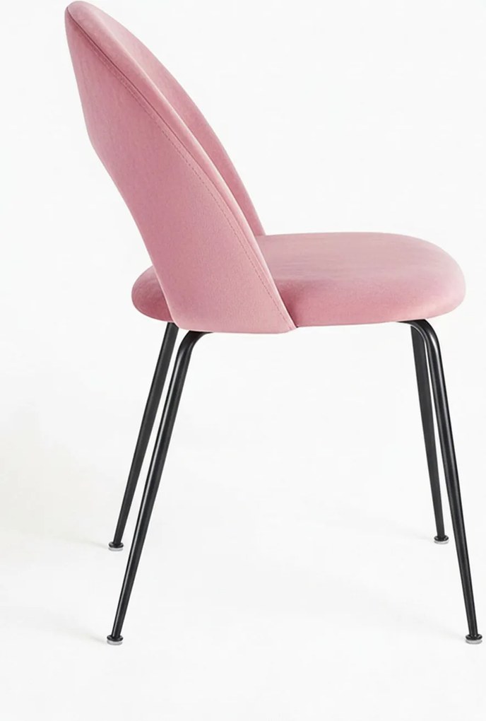 Dawa Zwart Fluwelen Stoel