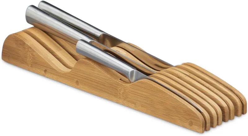Messenblok bamboe - messenhouder - houder voor keukenmessen - lademessenblok M