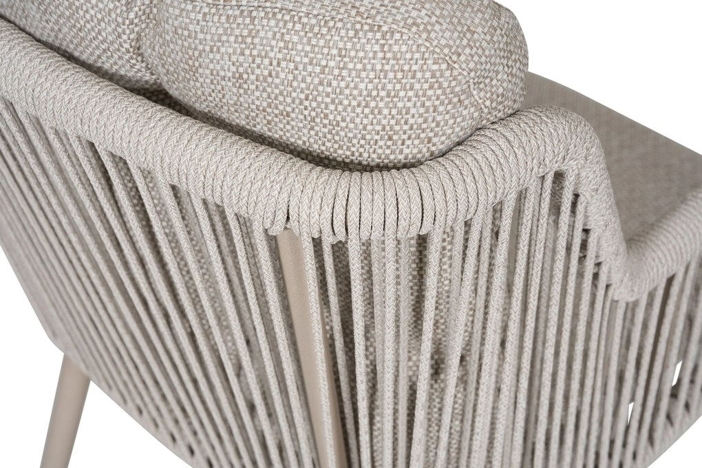 Tuinset 6 personen 150 cm Rope Zand/Beige Lifestyle Garden Furniture Tivoli/Xento