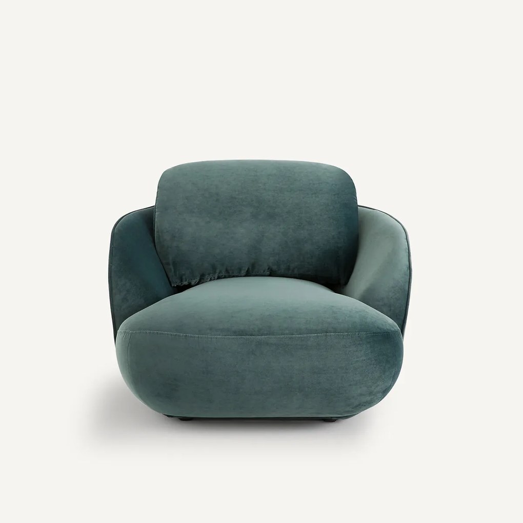 XL fluwelen fauteuil, Alpine