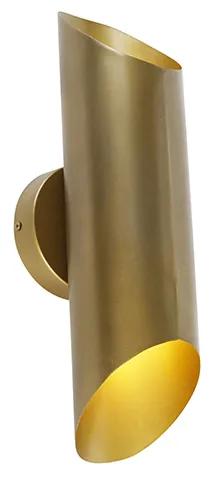 Industriële wandlamp messing 2-lichts - Whistle Industriele / Industrie / Industrial G9 cilinder / rond Binnenverlichting Lamp
