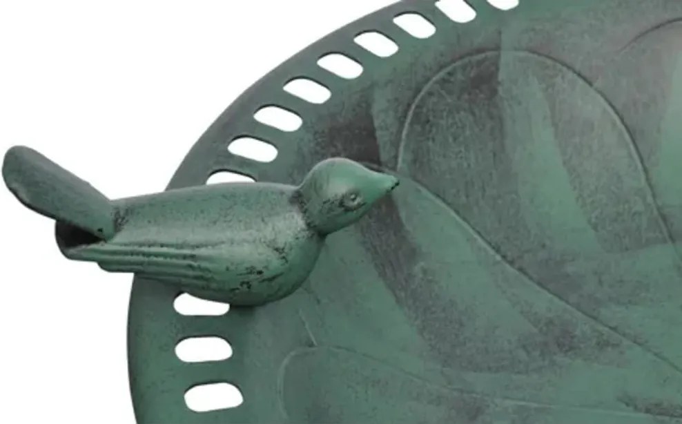 vidaXL Vogelbad met siervogel