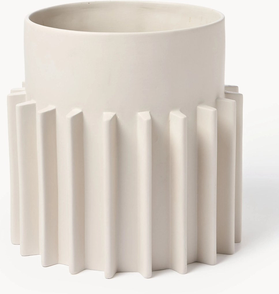 Plantenpot Valeska met geribbeld oppervlak, H 30 cm