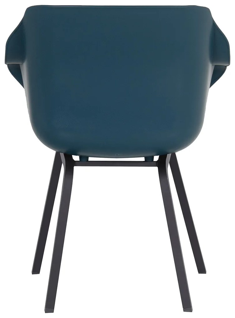 Hartman Sophie Element dining armstoel - Steel Blue - Alu poot