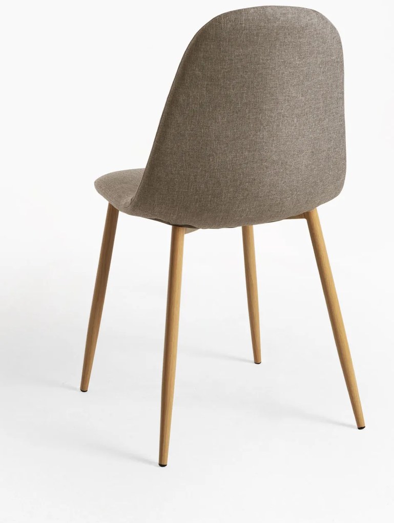 Set 4 Teok Stoffen Stoelen