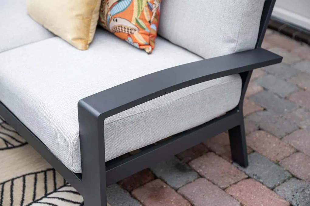 Garden Impressions Camilo lounge dining set 6-delig rechts - donker grijs