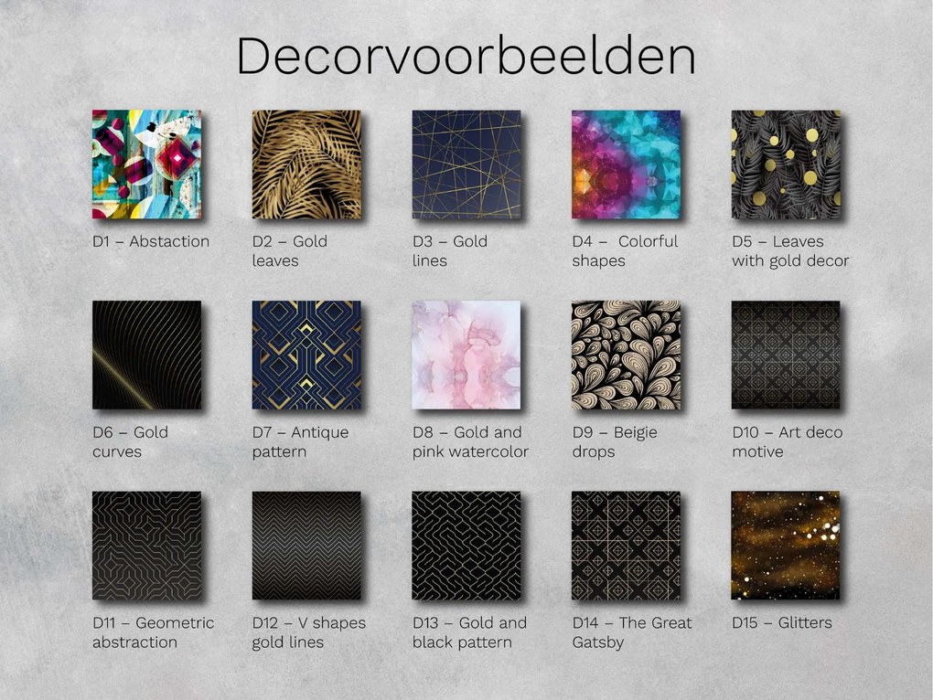 LED spiegel met decor D17