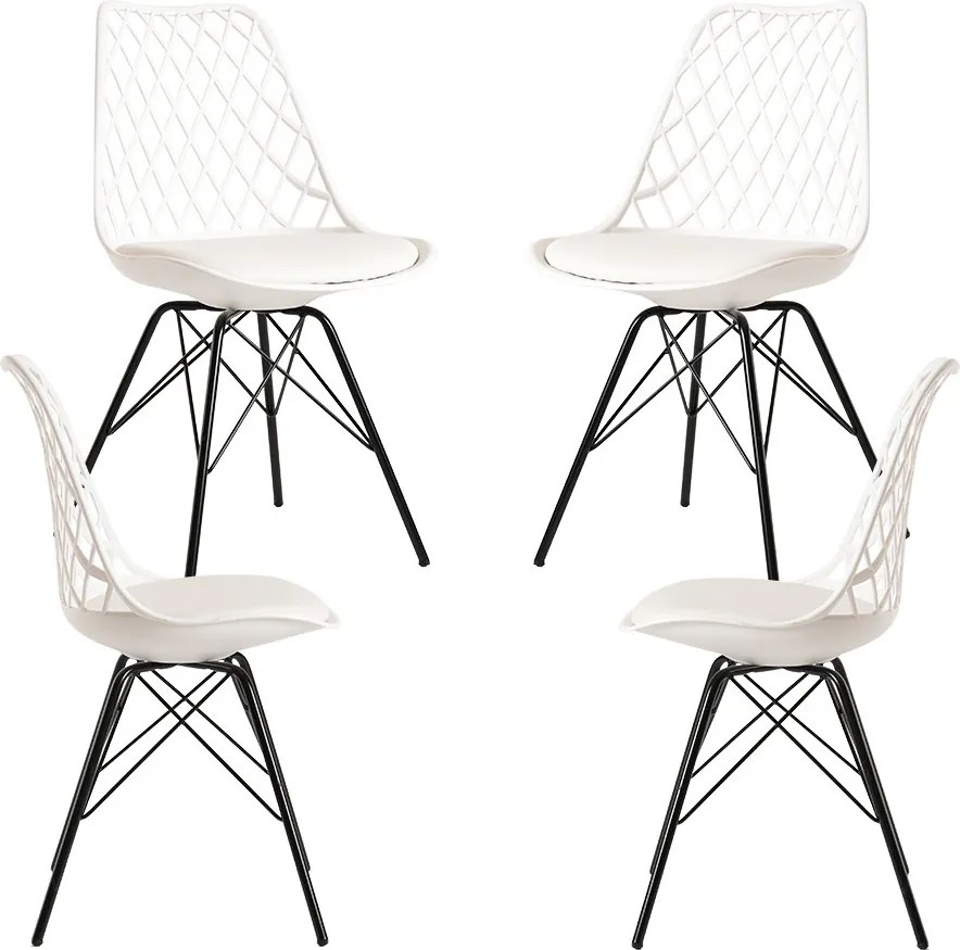 Pakket 4 Stoelen van Iron Mima