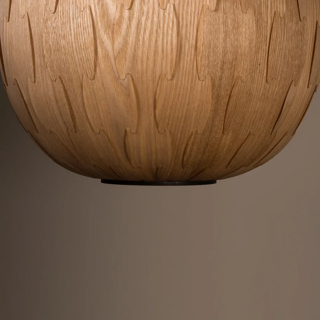 Dutchbone Bond Round Design Hanglamp Hout