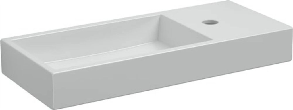 Clou Mini WashMe Fontein met kraangat rechts 56x24x8,5 cm Wit
