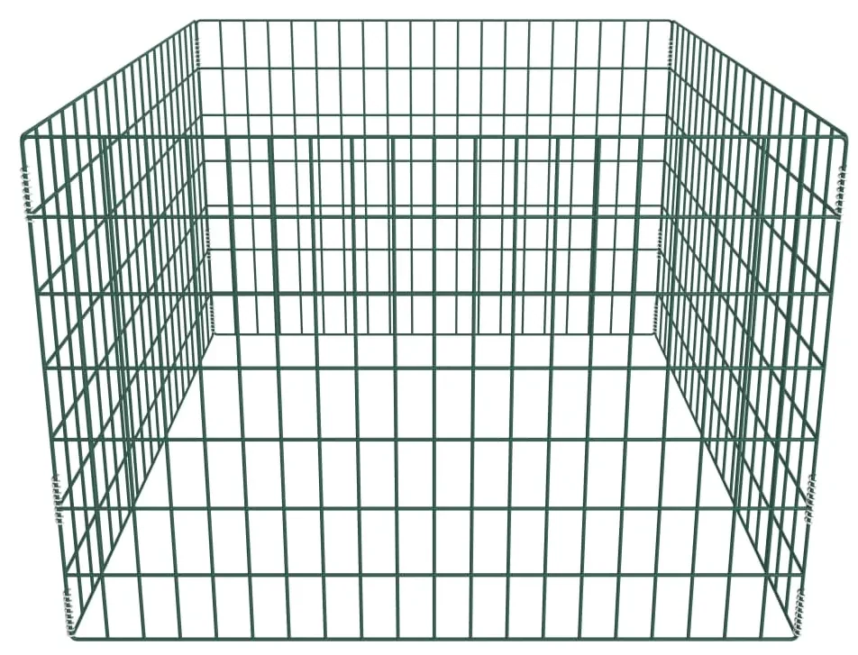 vidaXL Compostbak vierkant 100x100x70 cm mesh