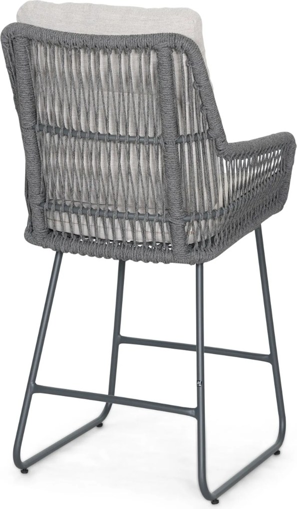 Barstoel Rope Grijs-antraciet Lifestyle Garden Furniture Vicente dining  antracite