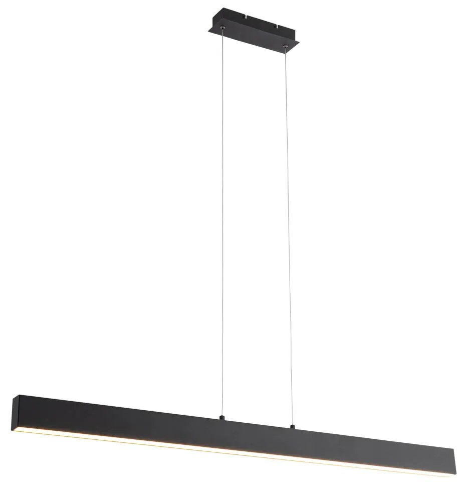 Eettafel / Eetkamer Hanglamp zwart incl. LED 3-staps-dimbaar 2700-4000K - Keane Modern Binnenverlichting Lamp