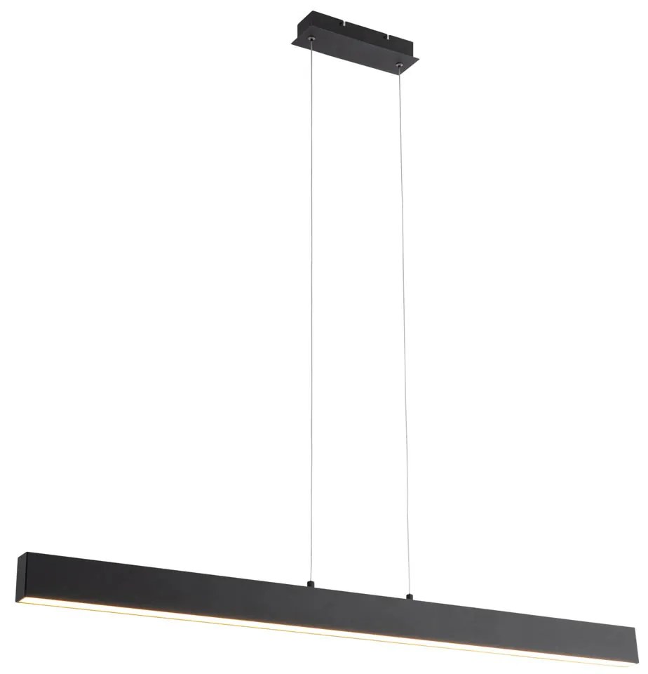 Eettafel / Eetkamer Hanglamp zwart incl. LED 3-staps-dimbaar 2700-4000K met dipswitch - Keane Modern Binnenverlichting Lamp