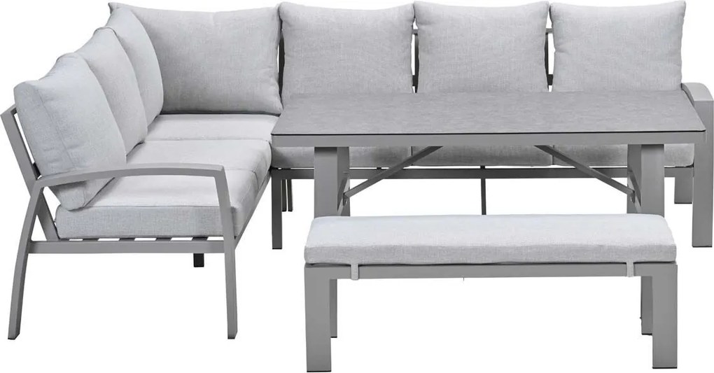 Garden Impressions Cameron lounge dining set 4-delig links - valley sand