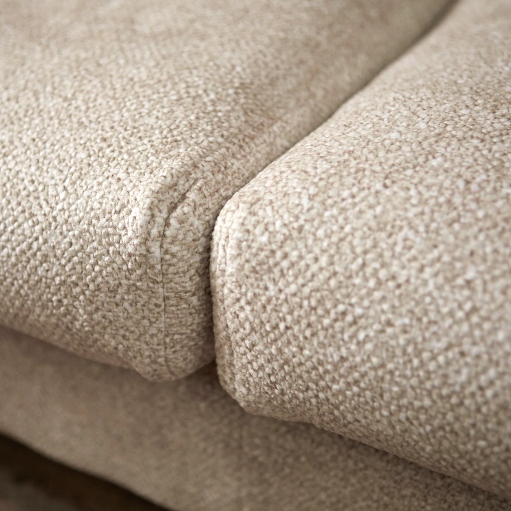 Moderne 3-zits Bank Beige Stof