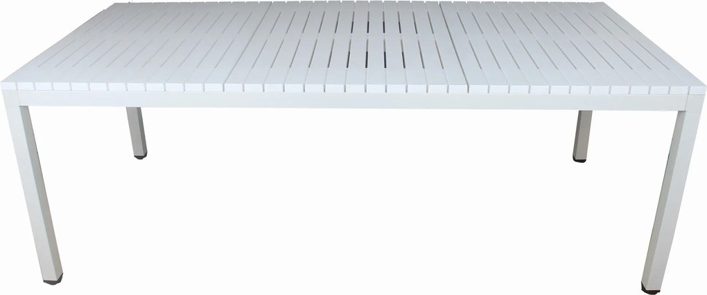 YASU WIT - MODERNE RECHTHOEKIGE TUINTAFEL (voor keuken, café, tuin), 210 cm