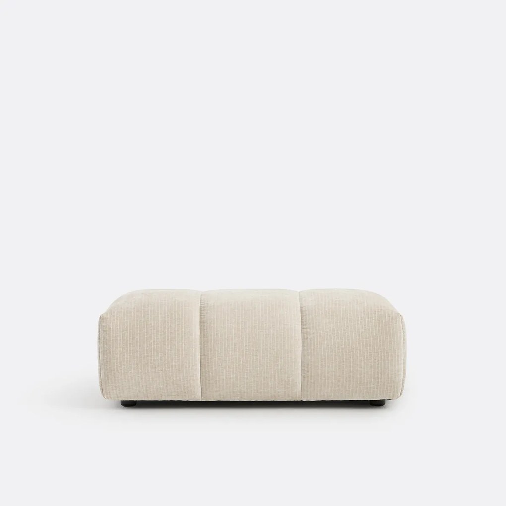 XL poef, vintage ribfluweel, L109 cm, Nuria