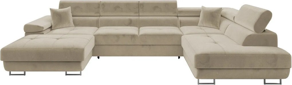 Hoekbank Comfivo Eliferu 103, Aanwezig, Aanwezig, 346x203x70cm, 205 kg, Poten: Kunststof, Metaal