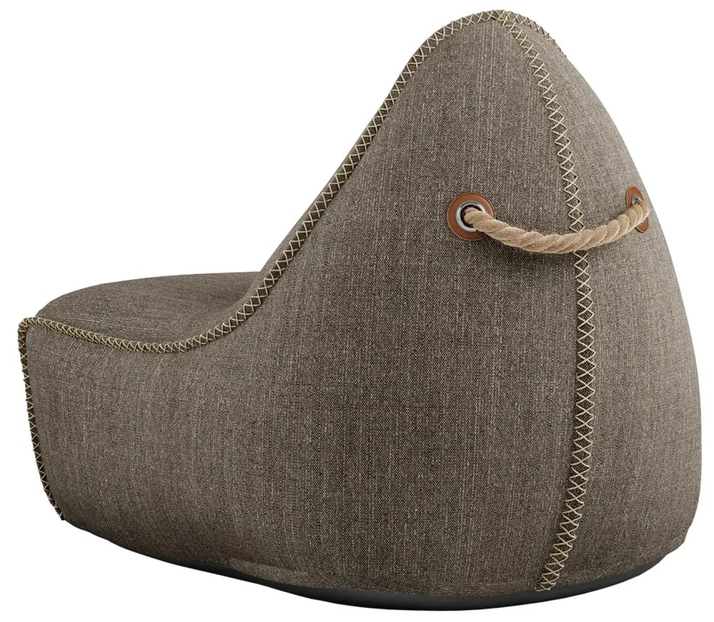 Cobana Lounge Stoel & Pouf Outdoor - Bruin