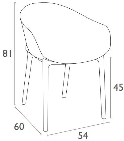 Siesta Exclusive Tuinstoel - Sky - Geel - Siesta Exclusive