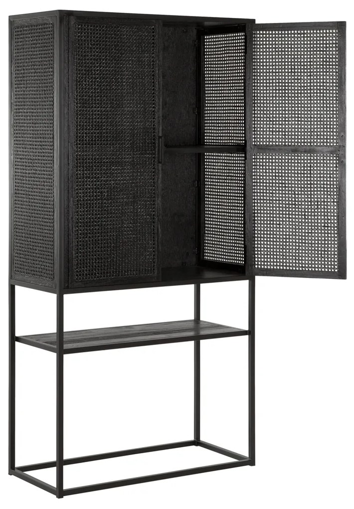 Must Living Spiderman Kast Op Hoge Poten Zwart - 88x40x175cm.