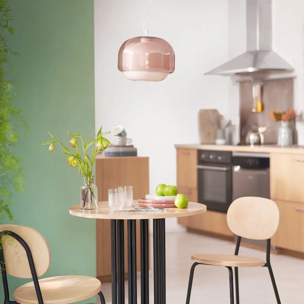 Hanglamp van gekleurd glasØ30,5 cm, KINOKO