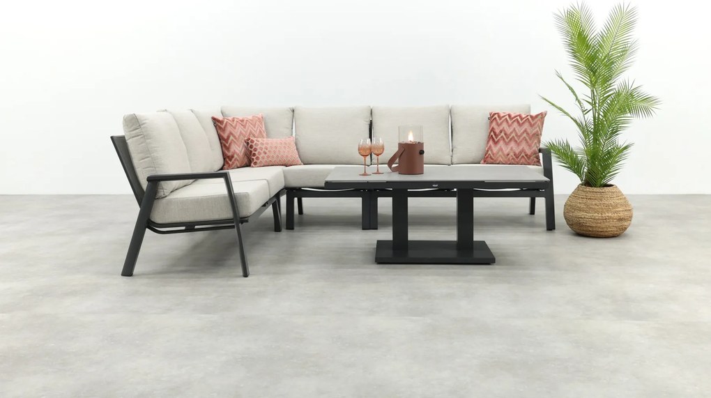 Lagos/Milford loungeset - met verstelbare tafel - links & rechts