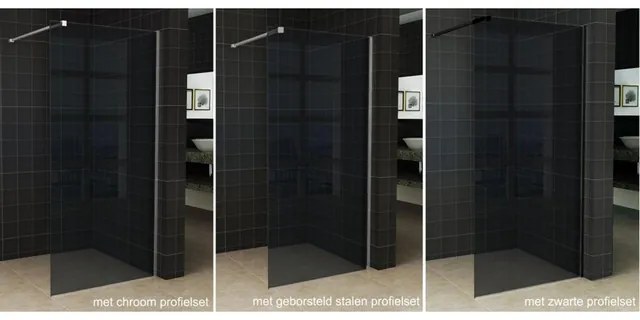 Wiesbaden Slim glasplaat 1200 x 2000 x 8 mm nano rookglas 20.3483