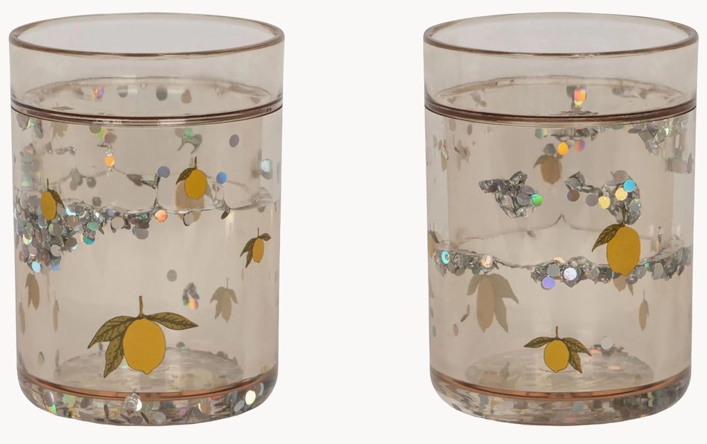 Waterglazen Lemon, 2 stuks