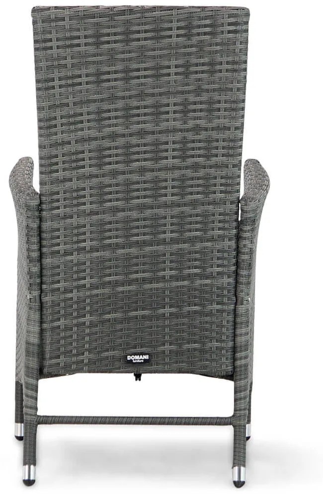 Verstelbare Tuinstoel Wicker Grijs-antraciet Domani Furniture Beluga