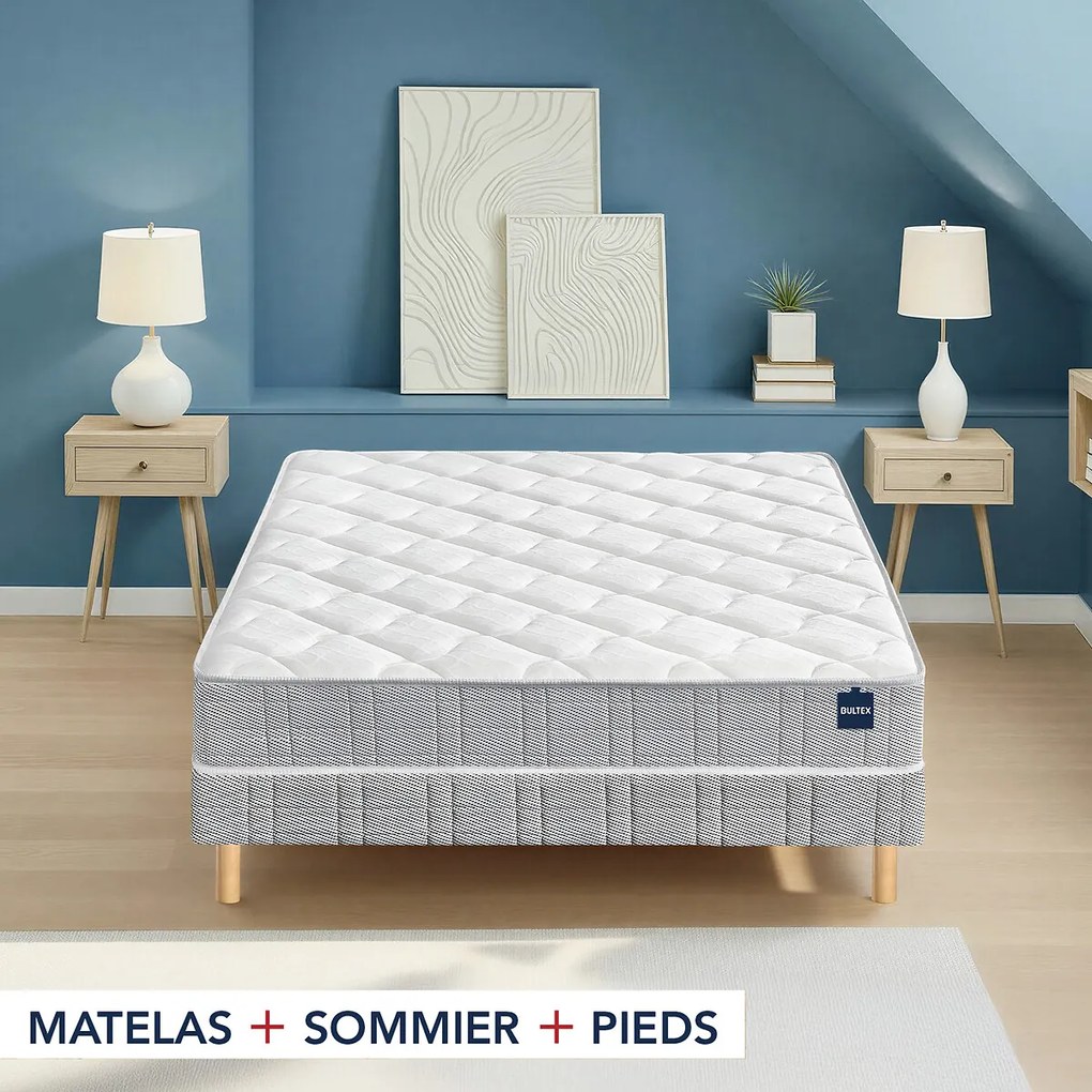 Ensemble matras in Bultex nano mousse en bedbodem