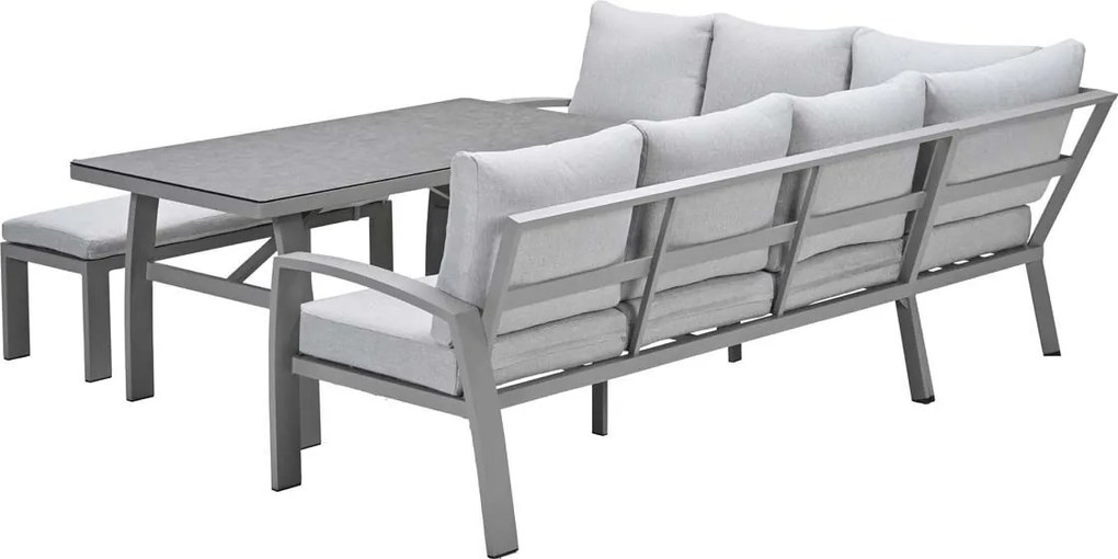 Garden Impressions Cameron lounge dining set 4-delig links - valley sand