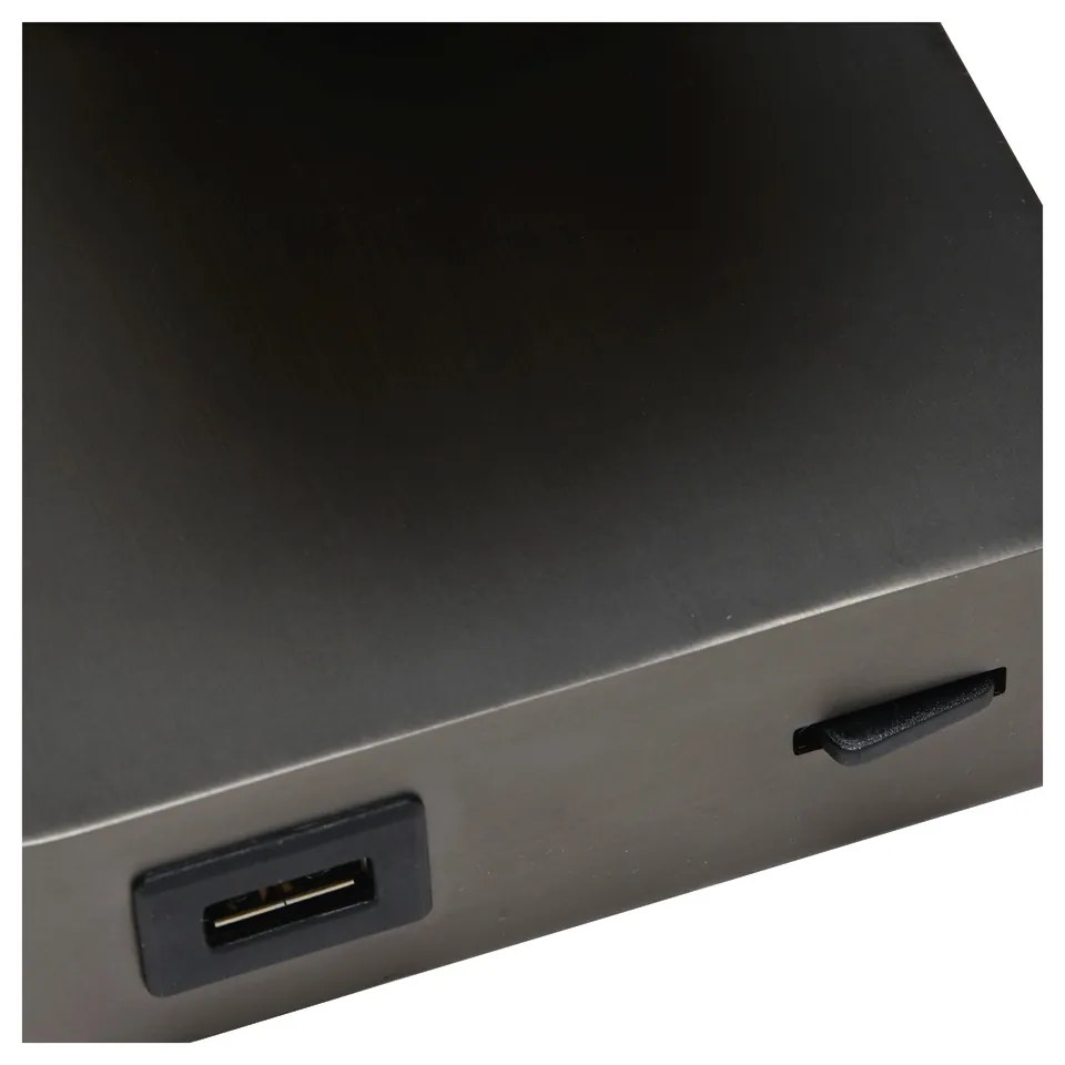 Lucide Nigel wandlamp 1x 5W gunmetal