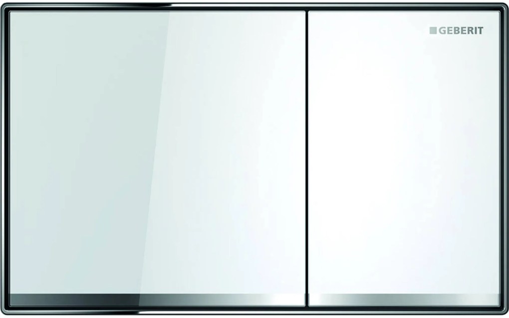 Geberit Sigma 60 bedieningspaneel glas wit voor Sigma reservoirs 8cm (UP720) en 12cm (UP320)