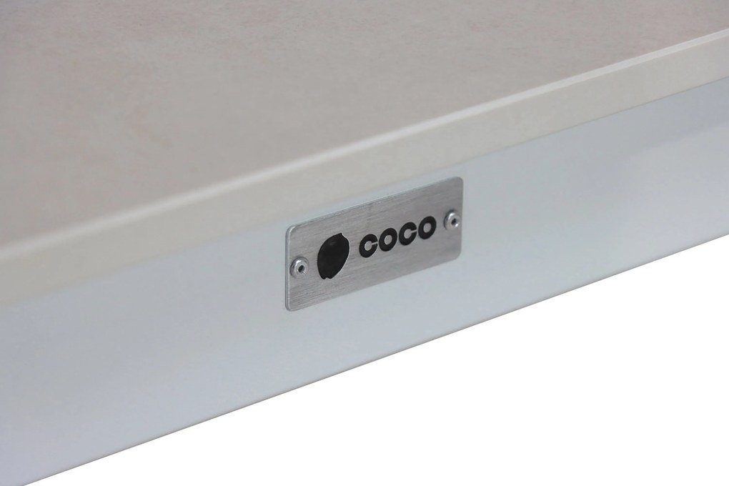 Dining Tuintafel rechthoekig 180 x 90 cm Aluminium Wit Como
