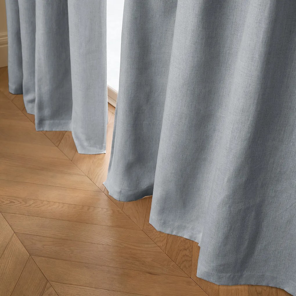 Verduisteringsgordijn van gewassen linnen, oogjes, Private