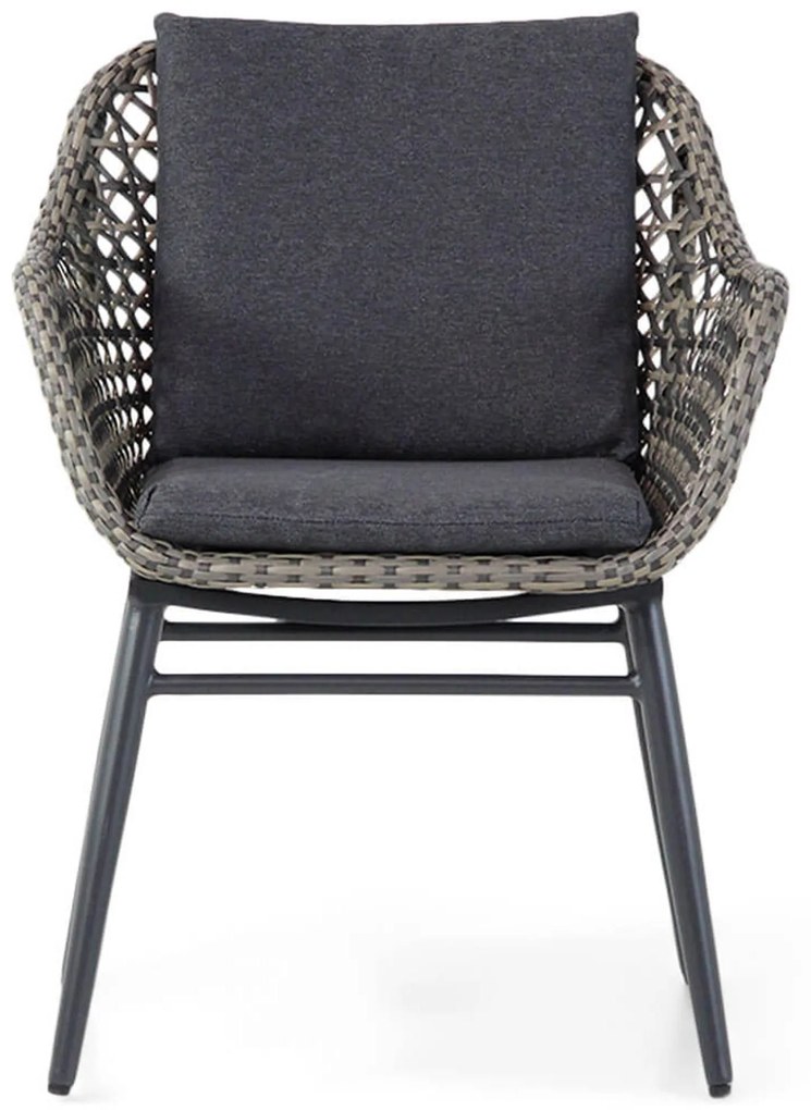 Tuinstoel Wicker Taupe-naturel-bruin Lifestyle Garden Furniture Dolphin  mixed black/taupe