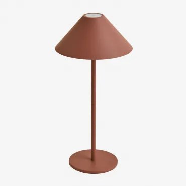 Draadloze Led-buiten Tafellamp Nebida Terracota - Sklum