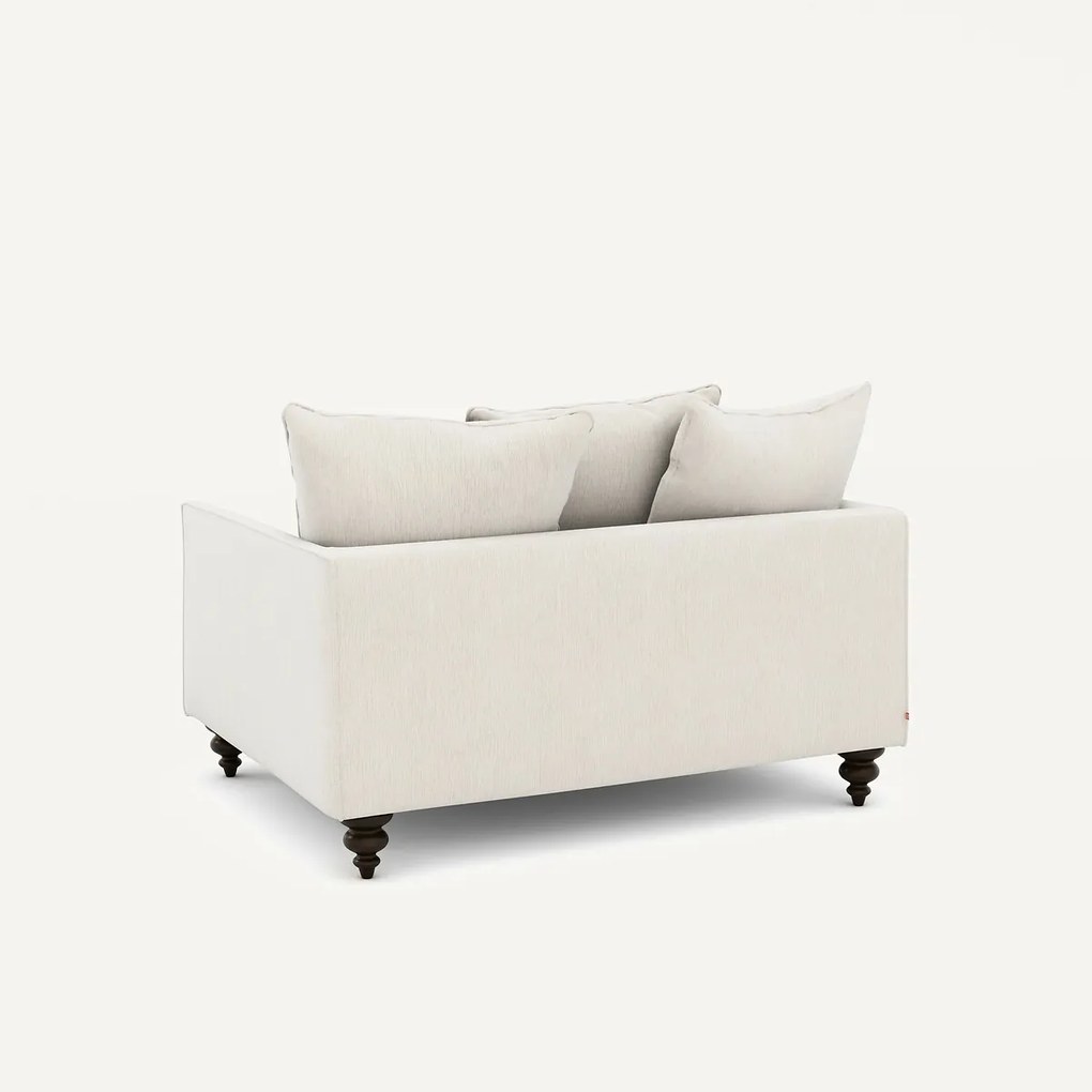 2-zits compacte bank in chenille fluweel, Lazare