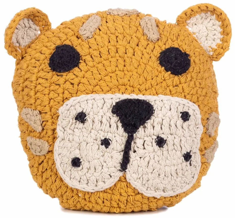 KidsDepot Sierkussen Leopard 38 cm katoen