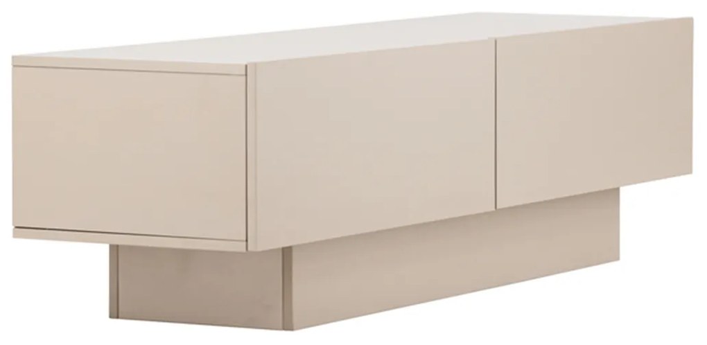 TV Meubel Met Opbergruimte Beige - 160x47x45cm.