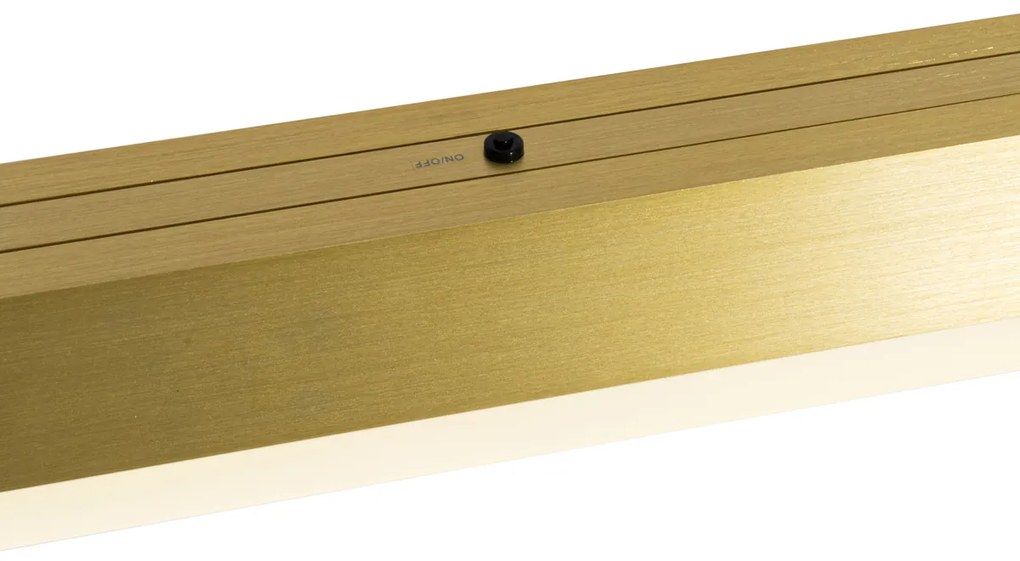 Eettafel / Eetkamer Verstelbare hanglamp goud 150 cm incl LED - Lamba Modern Binnenverlichting Lamp