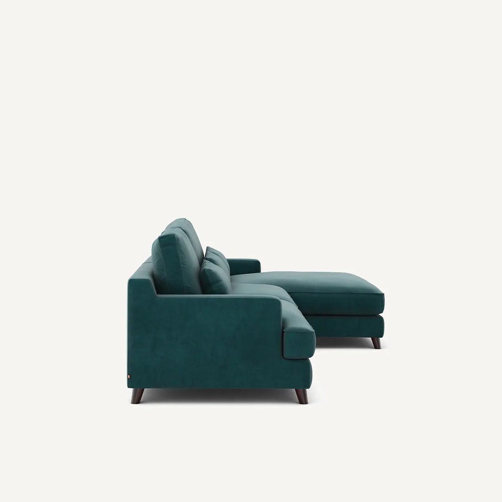 Hoekbank in fluweel, Alwine